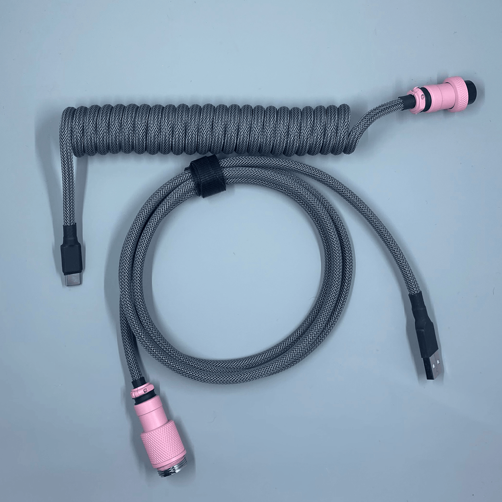 Grey with Baby Pink - Frostii Cables